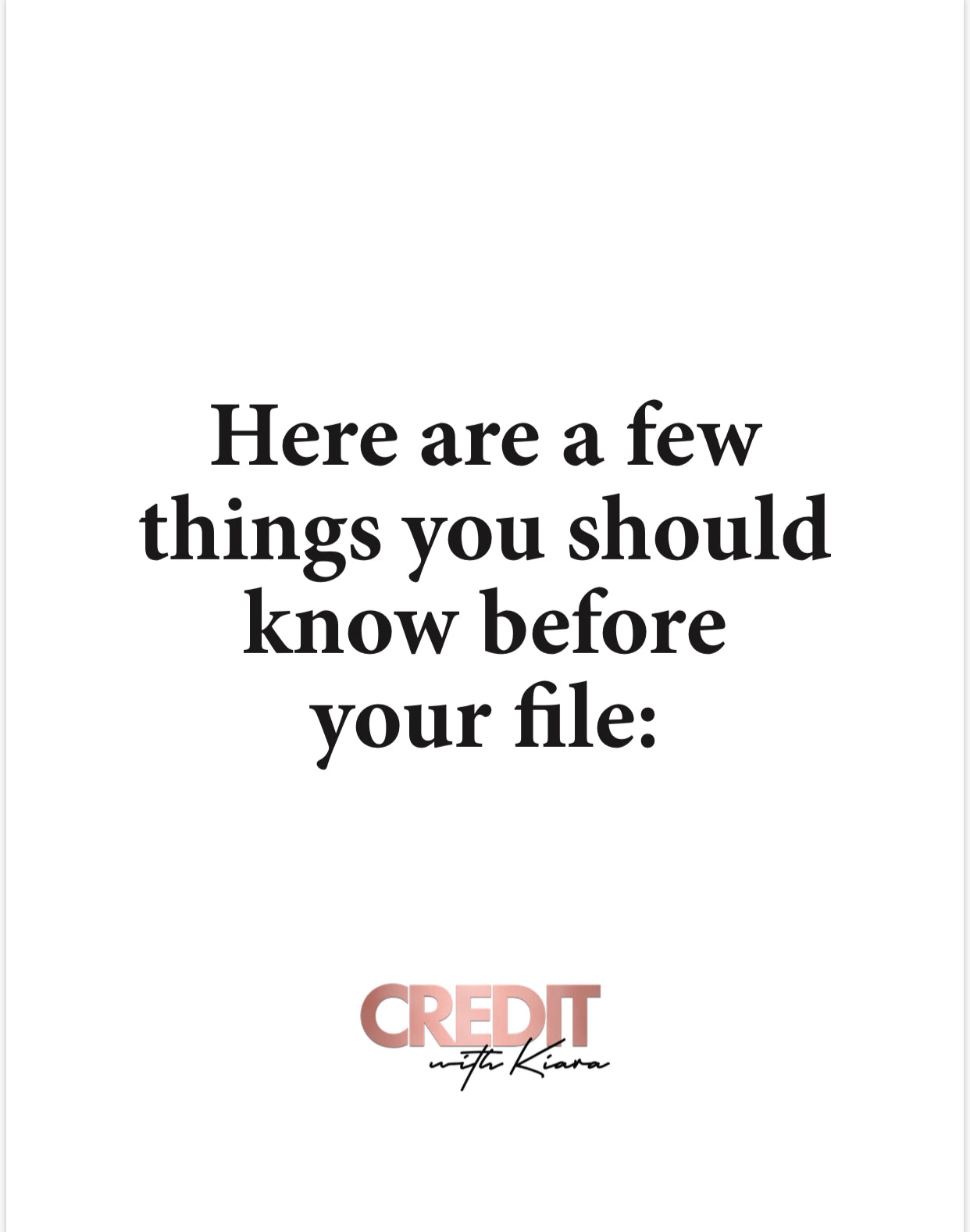 Should I File Bankruptcy? Common Bankruptcy Questions Answered - Credit With Kiara