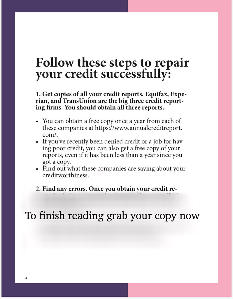The Credit Plug: A Guide To Repairing Your Own Credit - Credit With Kiara