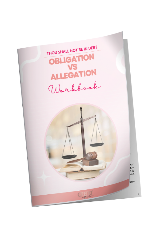 Thou Shall Not Be In Debt: Obligation vs Allegation Workbook